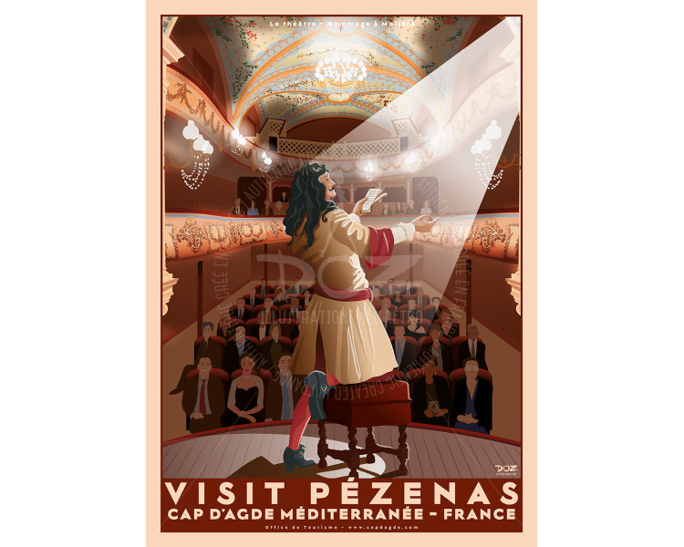 Poster DOZ Pézenas - Molière