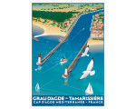 Affiche DOZ Cap d’Agde - Grau et Tamarissière