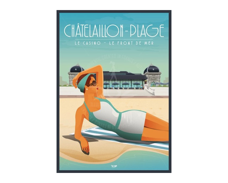 Poster DOZ Châtelaillon beach the Casino