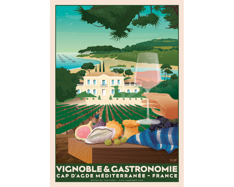 Poster DOZ Cap d'Agde - Gastronomy