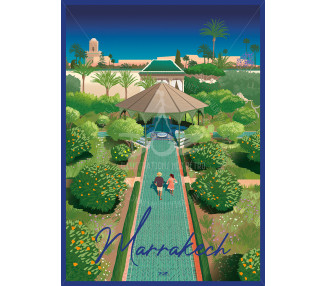 Poster DOZ - Morocco - Marrakech - The Secret Gardens