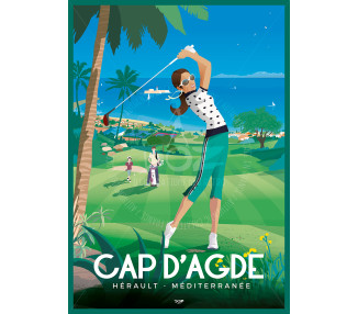 Poster Cap d'Agde- Le Golf...