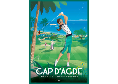 Poster Cap d'Agde- Le Golf women