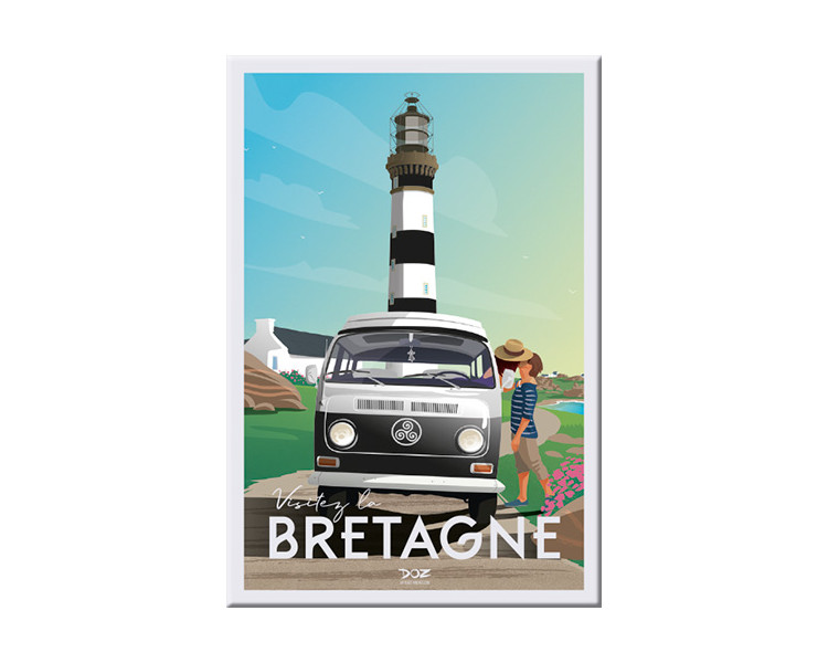 Magnet - Brittany - Van and lighthouse