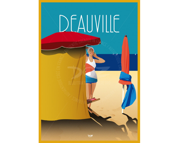 Poster DOZ Deauville beach