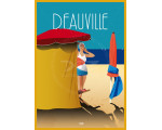 Affiche DOZ Deauville plage