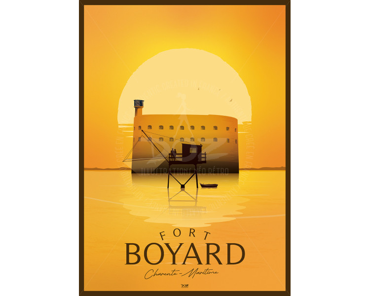 Affiche DOZ Fort Boyard - carrelet