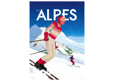 Poster DOZ Les Alpes ski