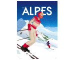 Affiche DOZ Les Alpes ski