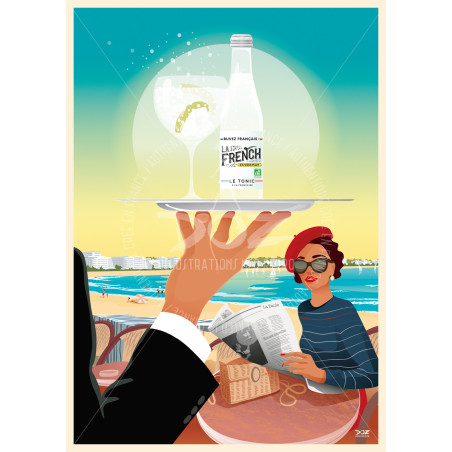 Affiche DOZ La French - Tonic français - La Baule