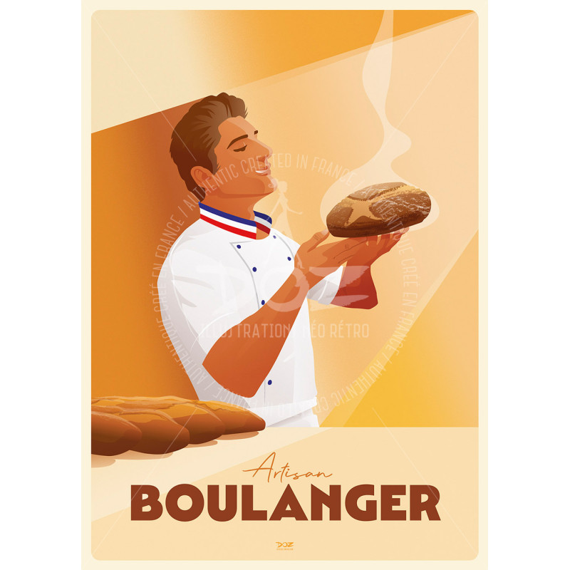 Affiche DOZ - Métier - Boulanger