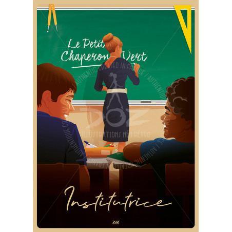 Affiche DOZ - Métier - Institutrice