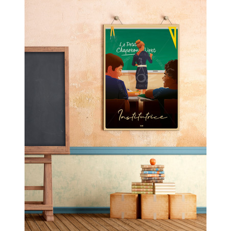 Affiche DOZ - Métier - Institutrice