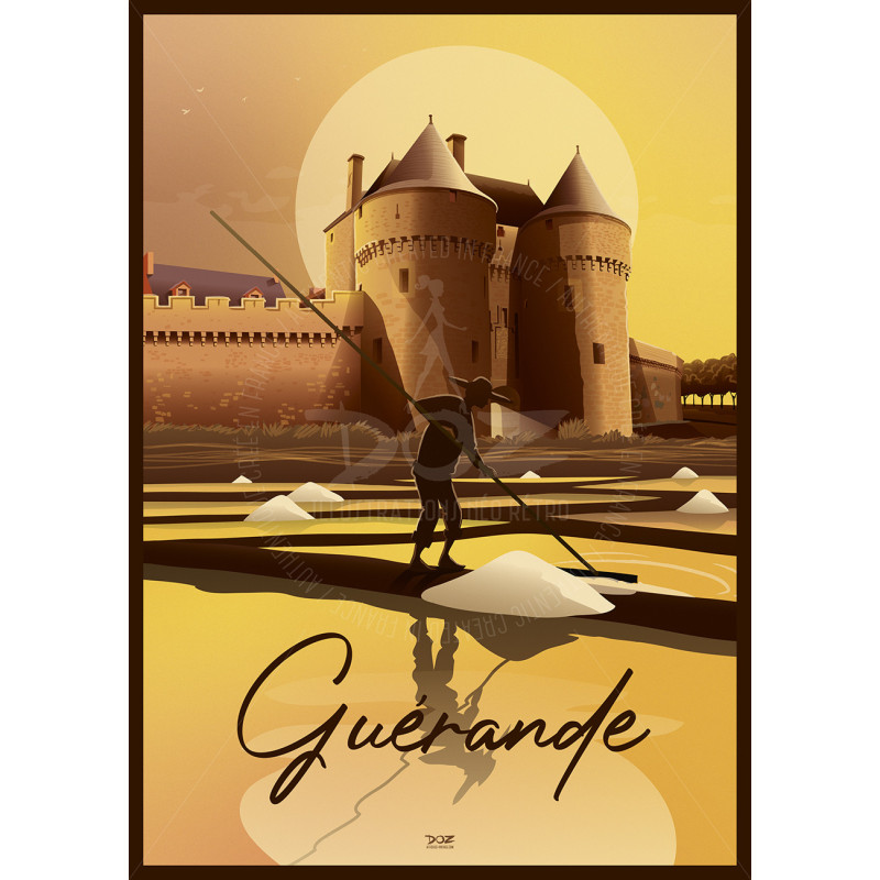 DOZ Poster - Guérande - Salt Marshes and Medieval City